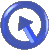 Blue Glass Tumbling Arrow 9